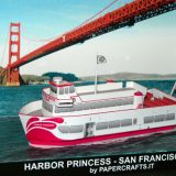 Harbor Princess Paper Model Diorama